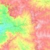 Mapa topográfico Vikarabad, altitud, relieve