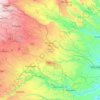 Mapa topográfico Emiliano Zapata, altitud, relieve