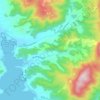 Mapa topográfico Gardners Bay, altitud, relieve