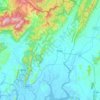 Mapa topográfico Thap Put, altitud, relieve