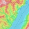Mapa topográfico Tremosine sul Garda, altitud, relieve