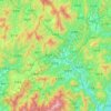 Mapa topográfico Hamyang-gun, altitud, relieve