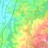 Mapa topográfico Gilead, altitud, relieve