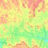 Mapa topográfico Dois de Abril, altitud, relieve