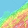 Mapa topográfico Métis-sur-Mer, altitud, relieve