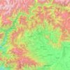 Mapa topográfico Kupwara District, altitud, relieve