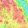 Mapa topográfico Nebelberg, altitud, relieve