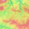Mapa topográfico Elsenborn, altitud, relieve