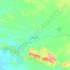 Mapa topográfico Paraburdoo, altitud, relieve