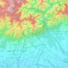 Mapa topográfico Darjeeling district, altitud, relieve