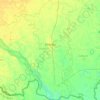 Mapa topográfico Dinhata - I, altitud, relieve