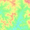 Mapa topográfico Pithara, altitud, relieve