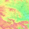 Mapa topográfico Yavatmal District, altitud, relieve