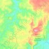 Mapa topográfico São Gonçalo do Rio das Pedras, altitud, relieve