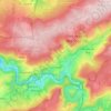 Mapa topográfico La Gleize, altitud, relieve