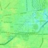 Mapa topográfico Lodhi Colony, altitud, relieve