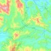 Mapa topográfico Mường Cơi Commune, altitud, relieve
