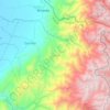 Mapa topográfico Corinto, altitud, relieve