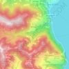 Mapa topográfico Fonteno, altitud, relieve