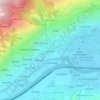 Mapa topográfico Montan, altitud, relieve