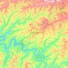 Mapa topográfico Concórdia, altitud, relieve