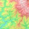 Mapa topográfico East Sikkim District, altitud, relieve