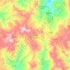 Mapa topográfico Pantepec, altitud, relieve