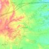 Mapa topográfico Godelleta, altitud, relieve