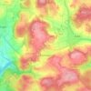Mapa topográfico Zainingen, altitud, relieve