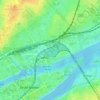 Mapa topográfico Petite Amazonie, altitud, relieve