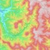 Mapa topográfico Bad Peterstal-Griesbach, altitud, relieve