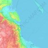 Mapa topográfico Gdynia, altitud, relieve
