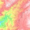 Mapa topográfico Cochapata, altitud, relieve