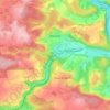 Mapa topográfico Warnant, altitud, relieve