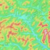 Mapa topográfico Baerenthal, altitud, relieve