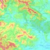 Mapa topográfico Quỳ Châu District, altitud, relieve
