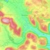 Mapa topográfico Melchingen, altitud, relieve