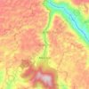 Mapa topográfico Xã Mèo Vạc, altitud, relieve