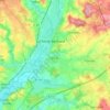 Mapa topográfico Cherré-Au, altitud, relieve
