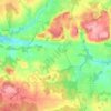 Mapa topográfico Moustoir-Ac, altitud, relieve