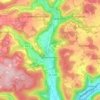 Mapa topográfico Unterleinleiter, altitud, relieve