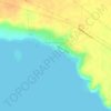 Mapa topográfico Club Náutico Mari Menuco, altitud, relieve