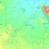 Mapa topográfico Pegadapalli mandal, altitud, relieve