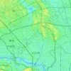 Mapa topográfico 川口市, altitud, relieve