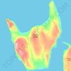 Mapa topográfico Dundas Island, altitud, relieve