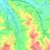 Mapa topográfico Utzenaich, altitud, relieve