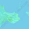 Mapa topográfico Belize City, altitud, relieve