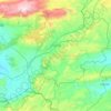 Mapa topográfico Pazarcık, altitud, relieve