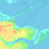 Mapa topográfico Eagle Point, altitud, relieve