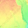 Mapa topográfico Syana, altitud, relieve